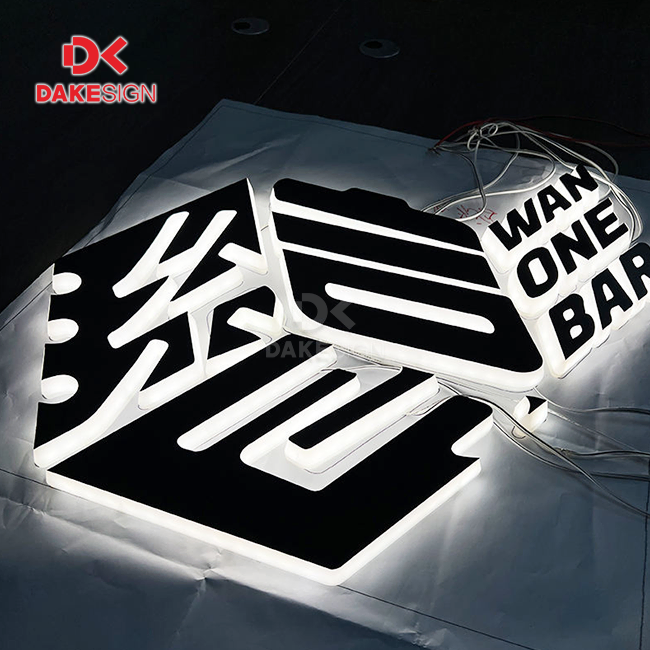Back Lit Sign Letters